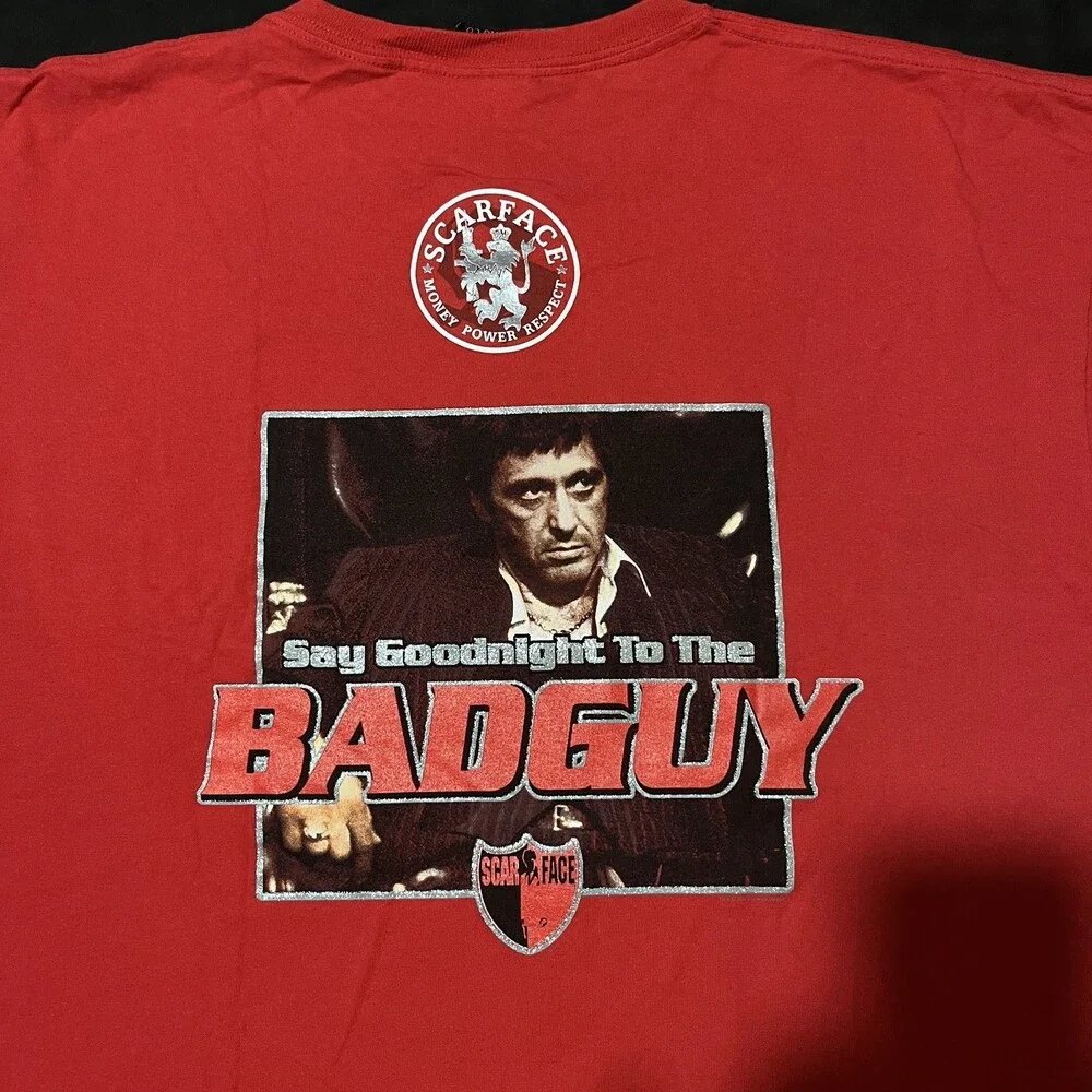 Al Capone Scarface Gangsta Rap Tee Single Stitch Movie Poster Shirt Al Pacino